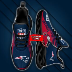 Custom Name New England Patriots Personalized Max Soul Shoes 75