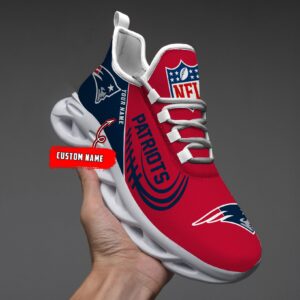 Custom Name New England Patriots Personalized Max Soul Shoes for Fan