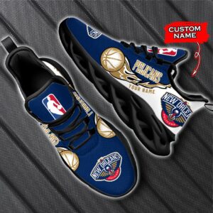 Custom Name New Orleans Pelicans Personalized Max Soul Shoes 100 M12