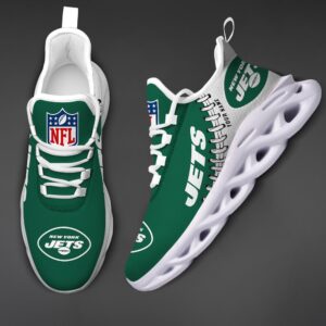 Custom Name New York Jets Max Soul Shoes