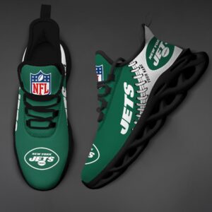 Custom Name New York Jets Max Soul Shoes