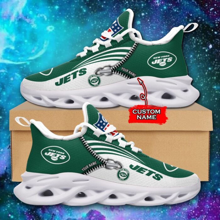 Custom Name New York Jets Personalized Max Soul Shoes 75