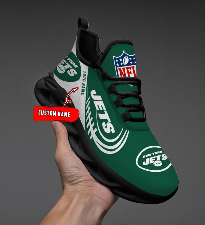 Custom Name New York Jets Personalized Max Soul Shoes for Fan