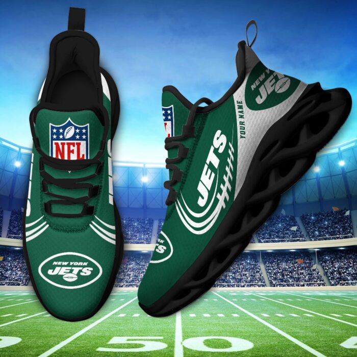 Custom Name New York Jets Personalized Max Soul Shoes for Fan