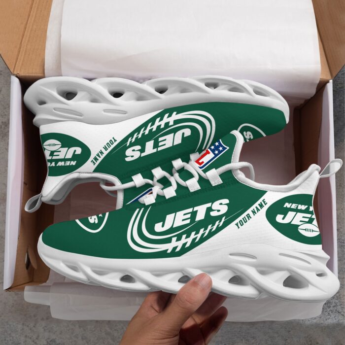 Custom Name New York Jets Personalized Max Soul Shoes for Fan