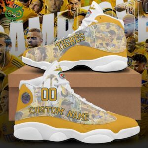 Custom Name Number Tigres UANL Campeón Liga Mx 2023 Air Jordan 13