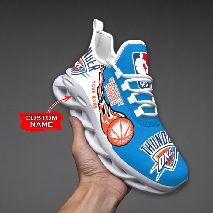 Custom Name Oklahoma City Thunder Personalized Max Soul Shoes 100 M12