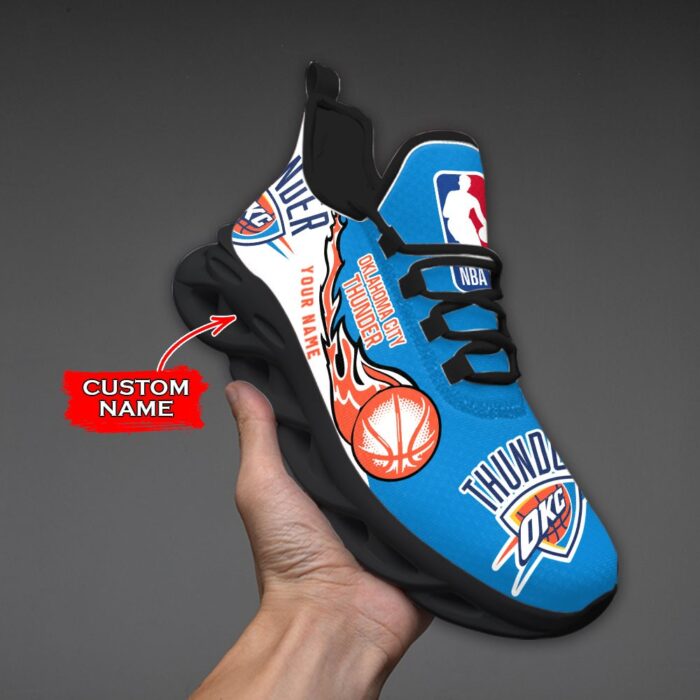 Custom Name Oklahoma City Thunder Personalized Max Soul Shoes 100 M12