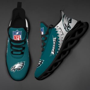 Custom Name Philadelphia Eagles Max Soul Shoes for Fan