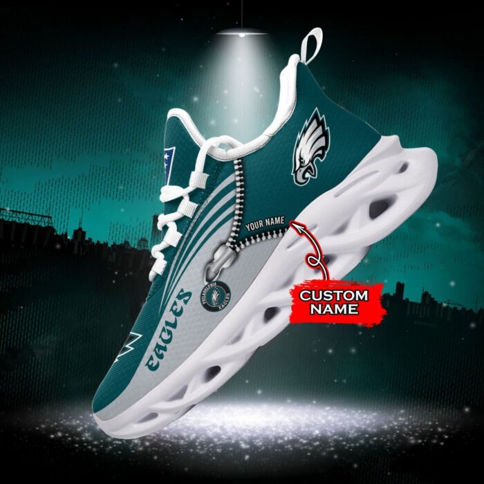 Custom Name Philadelphia Eagles Personalized Max Soul Shoes 75