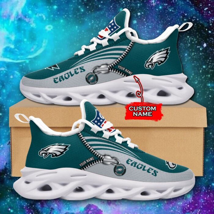 Custom Name Philadelphia Eagles Personalized Max Soul Shoes 75