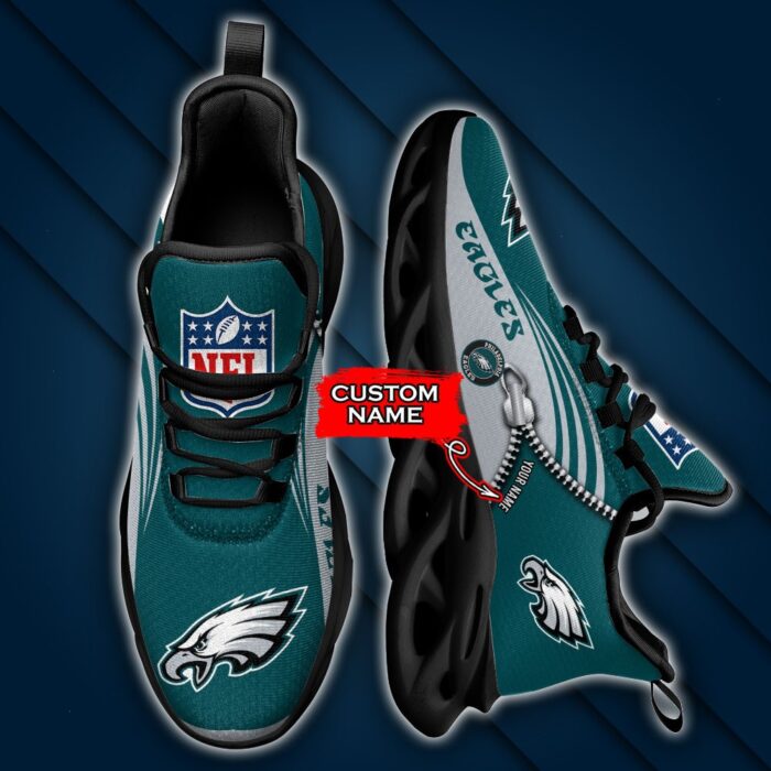 Custom Name Philadelphia Eagles Personalized Max Soul Shoes 75