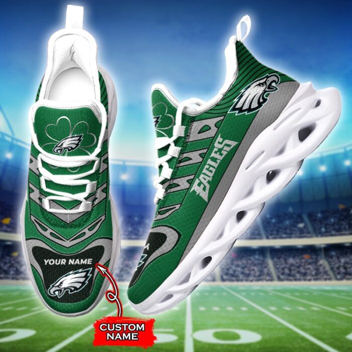 Custom Name Philadelphia Eagles Personalized Max Soul Shoes 76