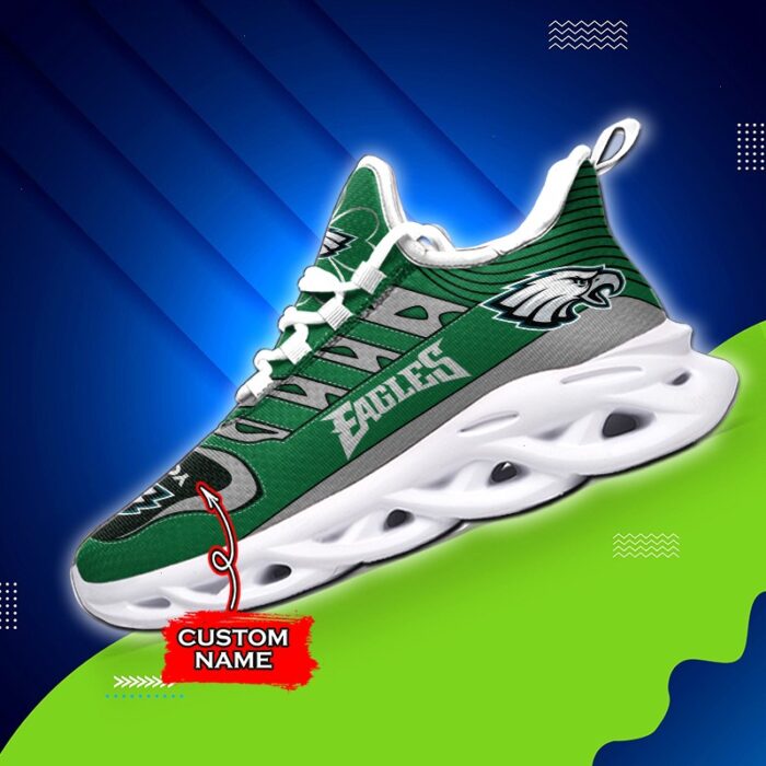 Custom Name Philadelphia Eagles Personalized Max Soul Shoes 76