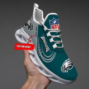 Custom Name Philadelphia Eagles Personalized Max Soul Shoes 81