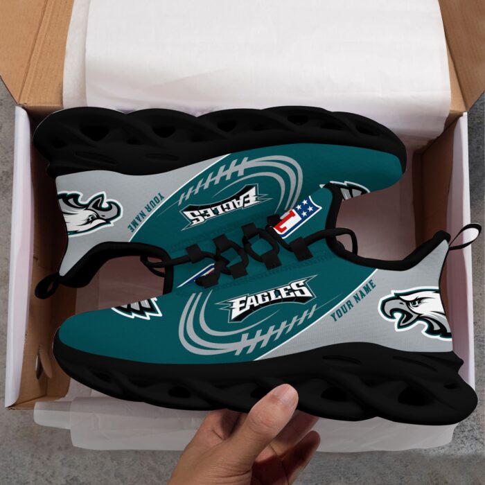 Custom Name Philadelphia Eagles Personalized Max Soul Shoes 81