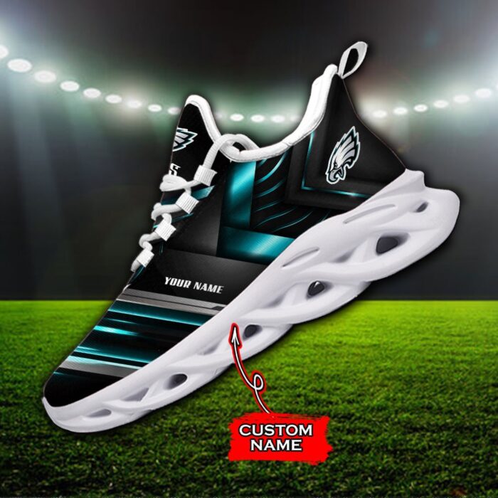 Custom Name Philadelphia Eagles Personalized Max Soul Shoes 86