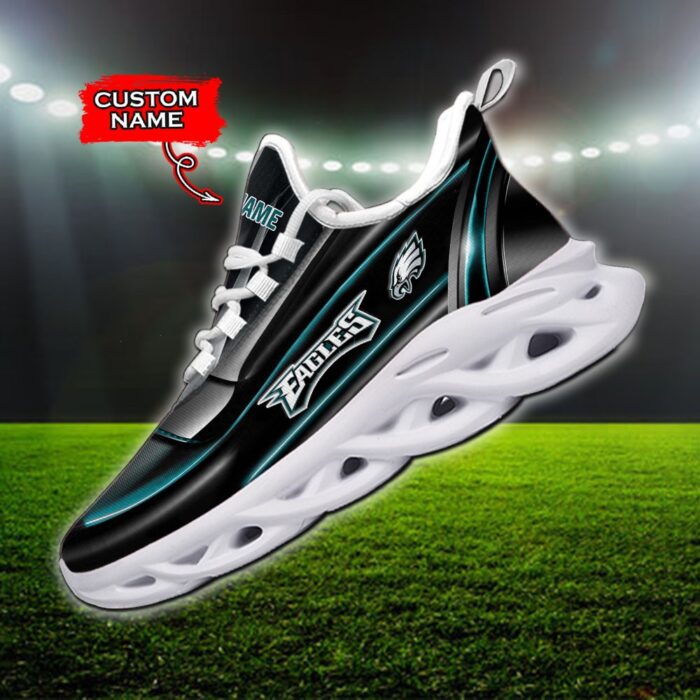 Custom Name Philadelphia Eagles Personalized Max Soul Shoes 95