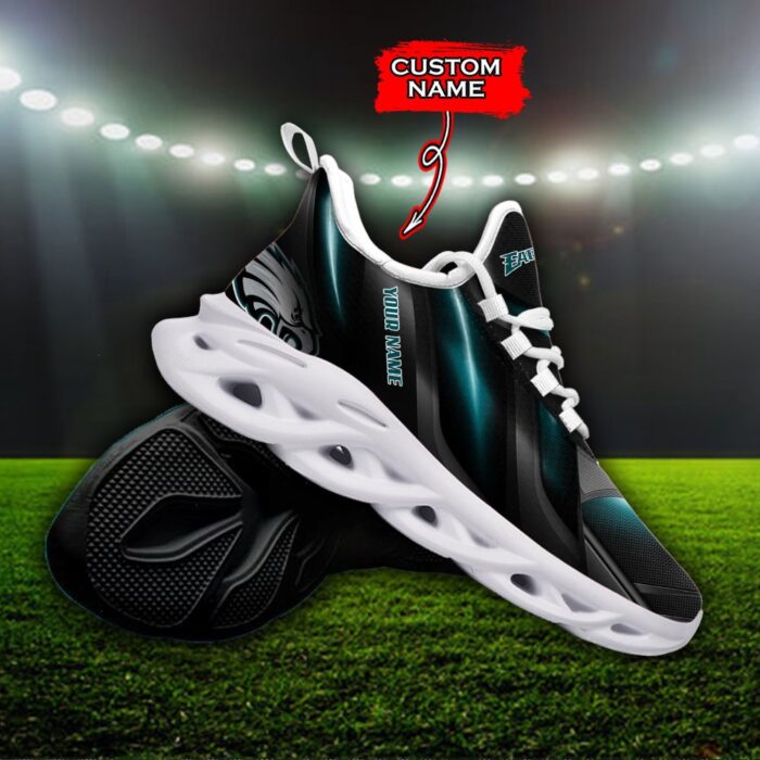 Custom Name Philadelphia Eagles Personalized Max Soul Shoes Ver 1