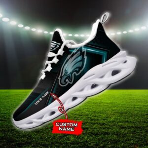 Custom Name Philadelphia Eagles Personalized Max Soul Shoes Ver 2