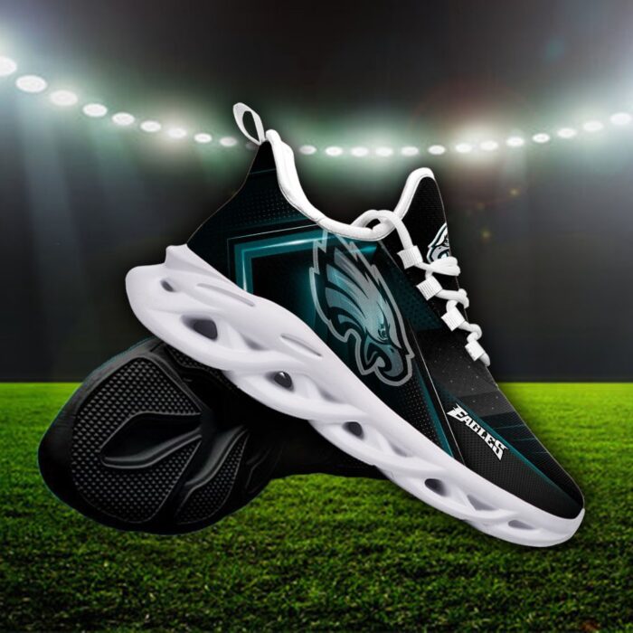 Custom Name Philadelphia Eagles Personalized Max Soul Shoes Ver 2