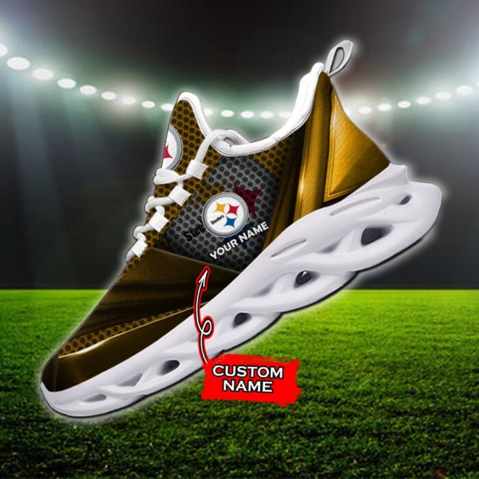 Custom Name Pittsburgh Steelers Personalized Max Soul Shoes