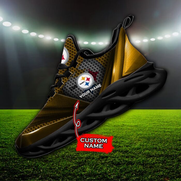 Custom Name Pittsburgh Steelers Personalized Max Soul Shoes