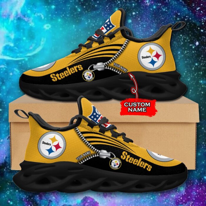 Custom Name Pittsburgh Steelers Personalized Max Soul Shoes 75