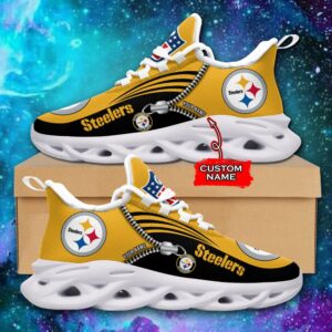 Custom Name Pittsburgh Steelers Personalized Max Soul Shoes 75