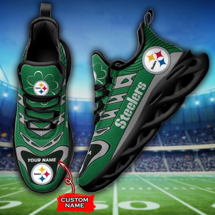 Custom Name Pittsburgh Steelers Personalized Max Soul Shoes 76