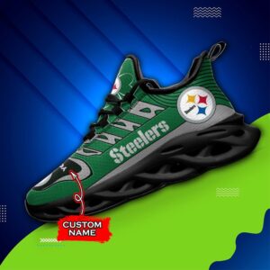 Custom Name Pittsburgh Steelers Personalized Max Soul Shoes 76