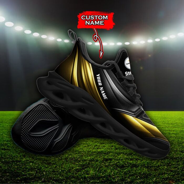 Custom Name Pittsburgh Steelers Personalized Max Soul Shoes 85