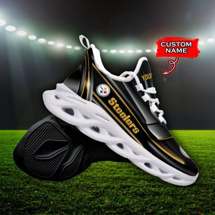 Custom Name Pittsburgh Steelers Personalized Max Soul Shoes 95