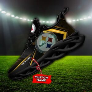 Custom Name Pittsburgh Steelers Personalized Max Soul Shoes Ver 2