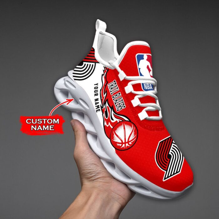 Custom Name Portland Trail Blazers Personalized Max Soul Shoes 100 M12