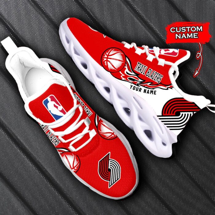 Custom Name Portland Trail Blazers Personalized Max Soul Shoes 100 M12