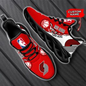 Custom Name Portland Trail Blazers Personalized Max Soul Shoes 100 M12