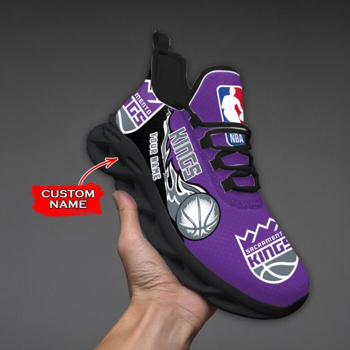 Custom Name Sacramento Kings Personalized Max Soul Shoes 100 M12