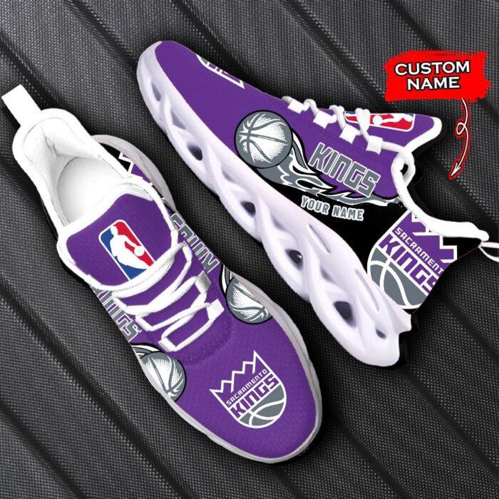 Custom Name Sacramento Kings Personalized Max Soul Shoes 100 M12