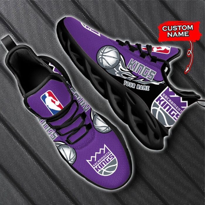 Custom Name Sacramento Kings Personalized Max Soul Shoes 100 M12