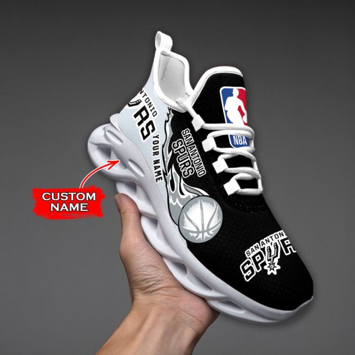 Custom Name San Antonio Spurs Personalized Max Soul Shoes 100 M12