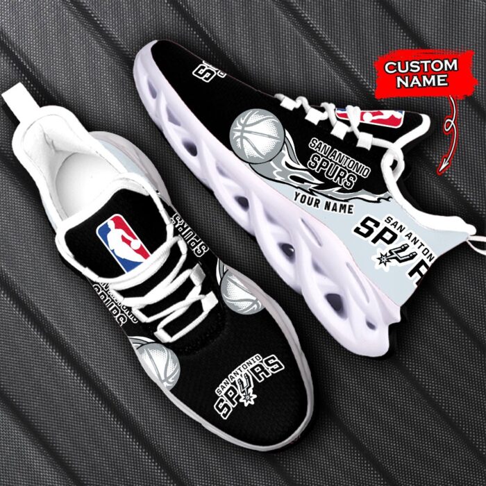 Custom Name San Antonio Spurs Personalized Max Soul Shoes 100 M12