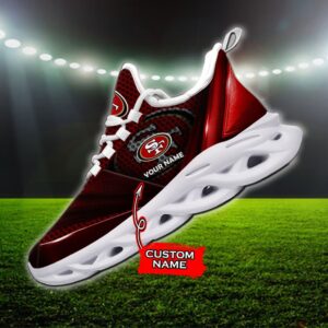 Custom Name San Francisco 49ers Personalized Max Soul Shoes