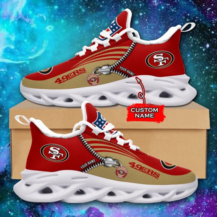 Custom Name San Francisco 49ers Personalized Max Soul Shoes 75