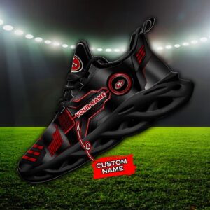 Custom Name San Francisco 49ers Personalized Max Soul Shoes 81