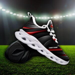 Custom Name San Francisco 49ers Personalized Max Soul Shoes 83