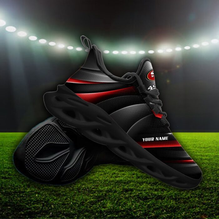 Custom Name San Francisco 49ers Personalized Max Soul Shoes 83