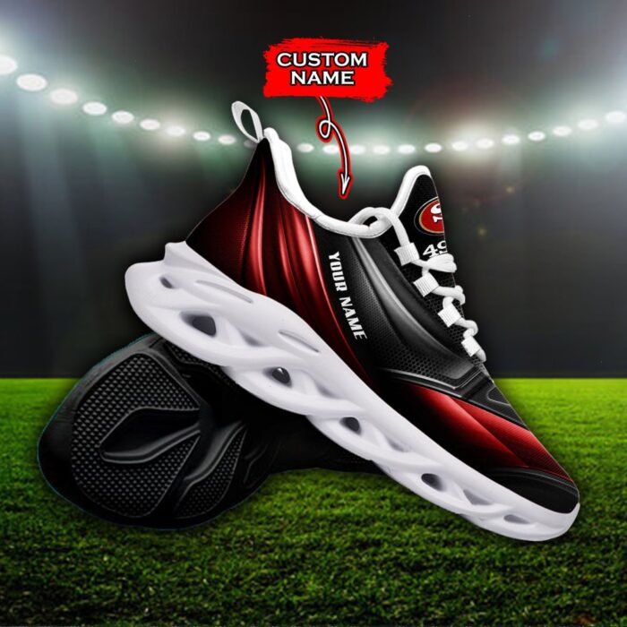 Custom Name San Francisco 49ers Personalized Max Soul Shoes 85