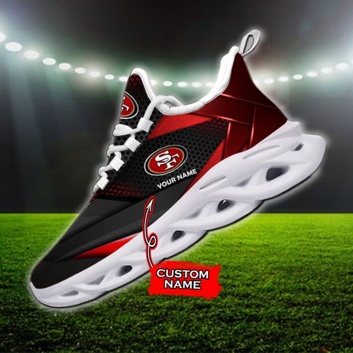 Custom Name San Francisco 49ers Personalized Max Soul Shoes 87