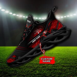 Custom Name San Francisco 49ers Personalized Max Soul Shoes 93